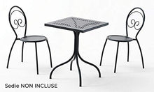 RD ITALIA Tavolo da Giardino 60x60 cm in Acciaio Bistro Rete Antracite