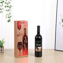 CLISPEED 12 Pz Sacchetti Regalo Vino Addensato Carta Kraft Creativo Copertura del Vino per La Festa di Compleanno Compleanno Festival (Modello Misto)