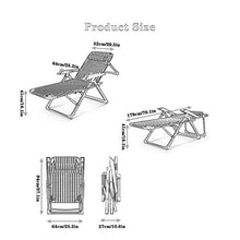 HXCD Sedia a Sdraio a gravità Zero per Giardino, Sedia a Sdraio Pieghevole reclinabili Pieghevoli in Metallo Resistente Portatile Rilassante Letto reclinabile mobili da Giardino per Prato all'ape