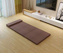 BEIGOO Pieghevole Portatile Materasso,Giapponese Tradizionale Materasso Tatami Memory Foam Singolo Morbida Adatto per Il Campeggio Ospite-A-60x200cm(24x79inch)