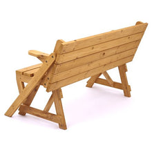 Tavolo da Picnic Pieghevole e Panca - Divanetto Convertibile in Tavolo Trasformabile 2-in-1 con Foro per Ombrllone - Assortimento di Mobili Versatile, Facile da Montare, Multifunzionale