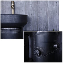 YRRA Autoportante Mobile Bagno con Lavabo, Mobile Lavabo Bagno con Rubinetto e Scarico Stile Industriale, 18,5"x 16,9" x 34,2",Bathroom Sink d
