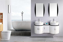 Simba Srl Mobile Bagno ARREDO Bagno Completo 138 CM Doppio LAVABO RUBINETTI Inclusi Tiger Nuovo IMBALLATO MOD Tiger Bianco