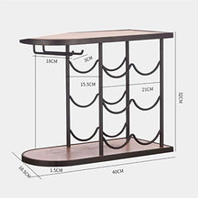 TYXL wine rack Solido Legno for Il Vino Vino Rack Cremagliera Di Esposizione Della Cremagliera Di Vetro Decorate Cremagliera Scaffale Multi-layered Vino Cremagliera Famiglia Personalità (dimensioni: 4