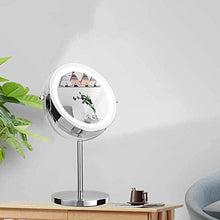 Specchio per il Trucco a LED, Grande Bagno da Bagno a Doppia banco da Tavolo, vanità, Rotazione a 360 °