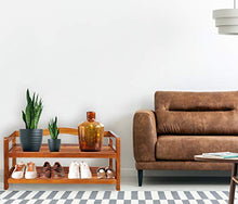 Deuba Panca Scarpiera Legno d´Acacia 2 Ripiani 42 x 74 x 26 cm caricabile Max 80kg Mobile Corridoio