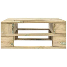 vidaXL Legno FSC Verde Ottomana da Giardino con Pallet Seduta Sdraio Esterni