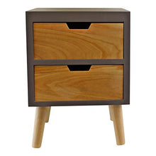 HoitoDeals - Cassettiera con 2 cassetti, finitura grigia, con cassetti naturali con gambe rimovibili, per uso domestico