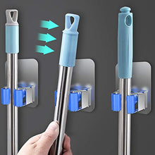 ZXCASDF Gancio Mop Clip Manufatto Acciaio Inossidabile Esente da Chiodo Parete Cremagliera del Panno Scopa Volante-Punzone Forte Bagno WC Fisso Immagazzinaggio A Rulli Antislittamento,Grigio