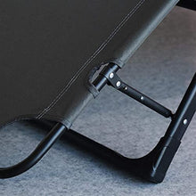 WANGLXFC Sedia A Sdraio, Lettino da Giardino Reclinabile per La Spiaggia, Piscina, Patio Esterno, Campeggio, Reclinabile da Giardino Pieghevole, Black