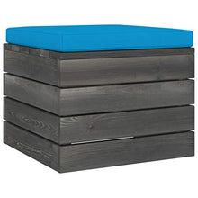 FAMIROSA Set Divani da Giardino su Pallet 6 pz con Cuscini Massello Pino-1843