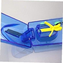 Pillola di plastica Cutter Splitter Divisore con Design ergonomico per il taglio di piccoli pillole e grandi pillole blu