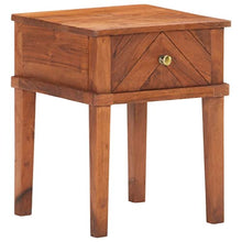 vidaXL Comodino 40x40x50 cm in Legno Massello di Acacia