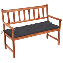 vidaXL Panca da Giardino con Cuscino 120 cm in Massello di Acacia