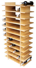 Expovinalia 72/B portabottiglie con 12 Ripiani, Legno, Rovere Chiaro, 123 x 56 x 28 cm
