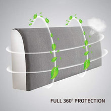 KUYIYILO Fodera per Testiera Fodera per Schienale in Pile Fodera per Comodino all-Inclusive Fodera per Letto Elastica,Coffee,W220 x H65cm