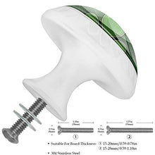 Quadrifoglio 4 PCS Pomelli per Porta, Pomolo per Mobile, Pomelli per Mobili con Viti, Maniglia per Armadietto, Pomelli per Porta, Pomelli per Cassetti per Porta, Armadio, Cassetto e Credenza