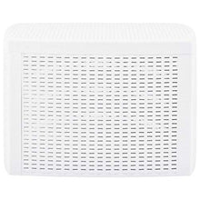 Goliraya Tavolino in Plastica Bianco con Contenitore,Tavolino da Giardino in Plastica,Tavolino da Esterno in Plastica,Tavolino con Stoccaggio Esterno 54x54x36,5 cm