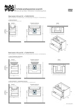 Mobiltesino - Mobile bagno 120 cm mod. Urban laminato Dublino e laccato opaco antracite