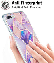 Custodia in TPU (IMD Marmor) per iPhone 8 Plus/7 Plus, colore: Viola