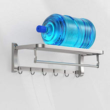 appendiabiti a torre Portasciugamani, Acciaio Inossidabile 304, Materiale Spesso, Pieghevole, Rack di stoccaggio, portasciugamani da Bagno (Size : 60cm)