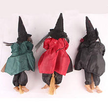 3 Pezzi Decorazione di Halloween Hanging Strega di Stoffa Appesa ， Portico Portico Pendente Appesi Puntelli Ornamenti Fantasma Pendente Strega Volante 3