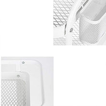 YIN YIN Carrello per Ripiani Rack da Cucina in Acciaio al Carbonio a Tre Piani Carrello portaoggetti Mobile conveniente Rack di Grande capacità Bianco 45X32.5X76CM Carrello a rulli (Color : A)
