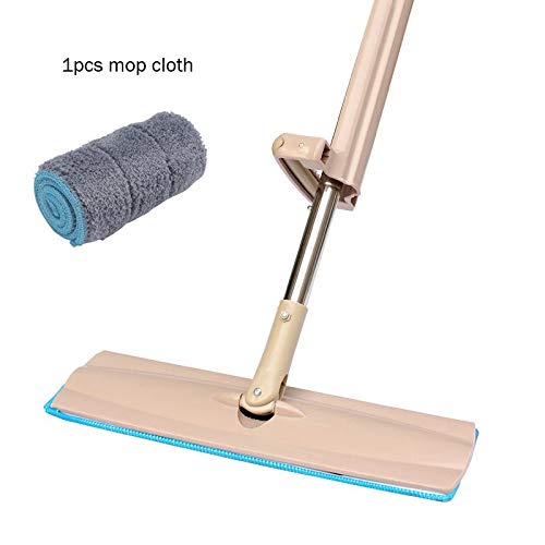 WAMSY Mop Grande Formato 42 * 12 Cm Spray Mop Strumento di Pulizia Magico Famiglia Spremere Piatto Mop Spin Mop per Pulizia del Pavimento in Panno in Microfibra Pigra