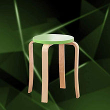 KANULAN Sgabelli Bar Semplice Moderna di Legno Solido Sgabello Creativo Colori Sgabello casa Curvo necessità di assemblare impilabile Moda Panca Tavolo da Pranzo Sgabello No (Color : Orange)