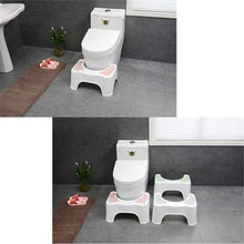 AOWU Sgabello per DocciaSgabello per WC Sgabello per Bagno Sgabello per WC Antiscivolo E Poggiapiedi per Bambino Donna IncintaSedia Doccia (Size:44.5cm X21x27cm; Color:White+Pink)