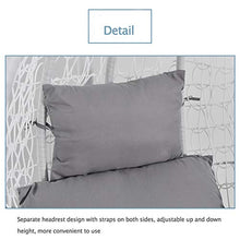 NCBH - Cuscino per sedia a dondolo da appendere, effetto rattan, morbido, antiscivolo, per interni, cortile, giardino