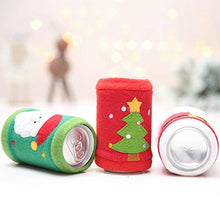 DOITOOL 4 Pezzi di Lattine di Birra di Natale Maniche di Vacanze di Natale Lattine di Raffreddamento Bottiglia Copertura Isolante in Neoprene per Decorazioni per Feste di Natale Forniture