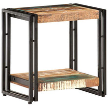 Tidyard Tavolino da caffè Vintage Industriale in Legno Massello Recupero 40x30x40 cm,Tavolino da Salotto Industriale in Legno,Tavolino per Divano in Legno,Tavolino Laterale Vintage Industriale