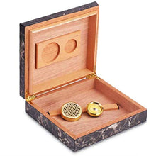 Vassoio di Cenere di Sigaro Igrometro con umidificatore umidificatore - Resistente all'Uso Versatile Strong Resistente all'Uso Seal Buono Cigar Box Valigia Cigar Box