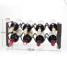 HiiGlife Ferro Bottiglia di Vino Rack Possono Essere impilati Wine Rack Multi Bottiglia di Vino Cabinet Display Rack