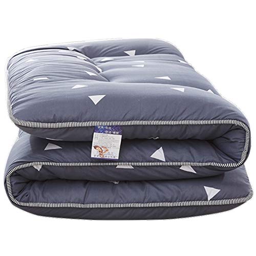 JIARUN Dormire Tatami Tappetino,Traspirante Futon Tatami Opaco Materasso Morbido Spesso Giapponese Rotolo del Letto per Dormitorio Studentesco Coprimaterasso