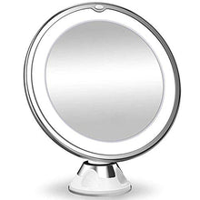 DRBZ Specchio da trucco flessibile 10X Specchi di ingrandimento LED illuminato Touch Screen Vanity Specchio Portatile Dressing Table Cosmetici Specchi
