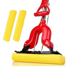 SSAYY Spray Mop Design con Impugnatura Umanizzata/Mop in Spugna Assorbente/Aste in Acciaio al Carbonio/Mop in Cotone con Colla per Uso Domestico