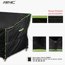AWNIC Telo Copridivano 2 Posti da Giardino Copertura Divano Esterno Impermeabile TÜV Rheinland Certificato Resistente ai Raggi UV 420D Poliestere 160x85x61/71cm