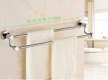 Towel Rack Bagno in Acciaio Inox 304, portasciugamani Traforato Porta salviette Doppio palo, Dimensioni: 30cm