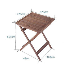Outdoor Camping Hiking Picnic Ultralight Portable Tavolo da giardino da esterno tavolo da giardino tavolino da caffè portatile balcone terrazza tempo libero pieghevole in legno massello Carrying Bag C