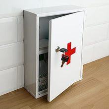 PrimeMatik - Armadietto di Pronto Soccorso in Metallo. Cassetta Medica a Muro 216 x 80 x 321 mm