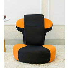 MeiMei Poltroncina pigra Traspirante poltroncina Singola reclinabile per Computer Sedia da Terra (Color : Orange)