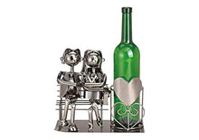 Vino Bottiglia Titolare Amore Coppia Bottiglia Titolare Vino Stand Matrimonio Regalo Amore (Coppia Seduta su panchina)
