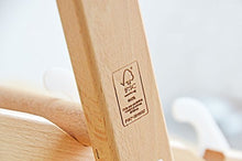 Sedia sdraio pieghevole in legno, senza braccioli, con rivestimento in stoffa intercambiabile, colore bianco, 2 pezzi