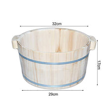 NUBAOgy Pediluvio in Legno, Pediluvio per Uso Domestico con Pediluvio, Vasca per Pediluvio, Pediluvio, Pediluvio, Botte di Abete Profumato, Regalo per La Casa, 17 Cm