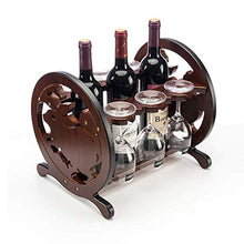 Wine Rack, zodiacale Jade coniglio stile in legno Bottiglia controsoffitto Cabinet Table Top Wine bagagli Slot for 3 bottiglie grado superiore del vino della bottiglia di stoccaggio slot for 3 di vetr