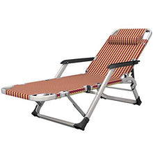 SHUAIIJUAN Sedia per il tempo libero domestico Patio Lounge Chair 5 Livello regolabile reclinabile Sedia pieghevole Sdraio reclinabili sedie con cuscino for Outdoor Giardinaggio Camping Piscina Spiagg