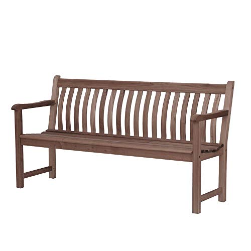 Grande Panca da Giardino in Legno con braccioli - Legno di Acacia - Panchina da Giardino Galton