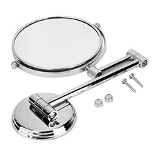 Wifehelper, specchio da parete pieghevole, girevole a doppio lato, con manico allungabile, braccio alla moda, 3 pezzi, accessori per il bagno (15,2 cm)